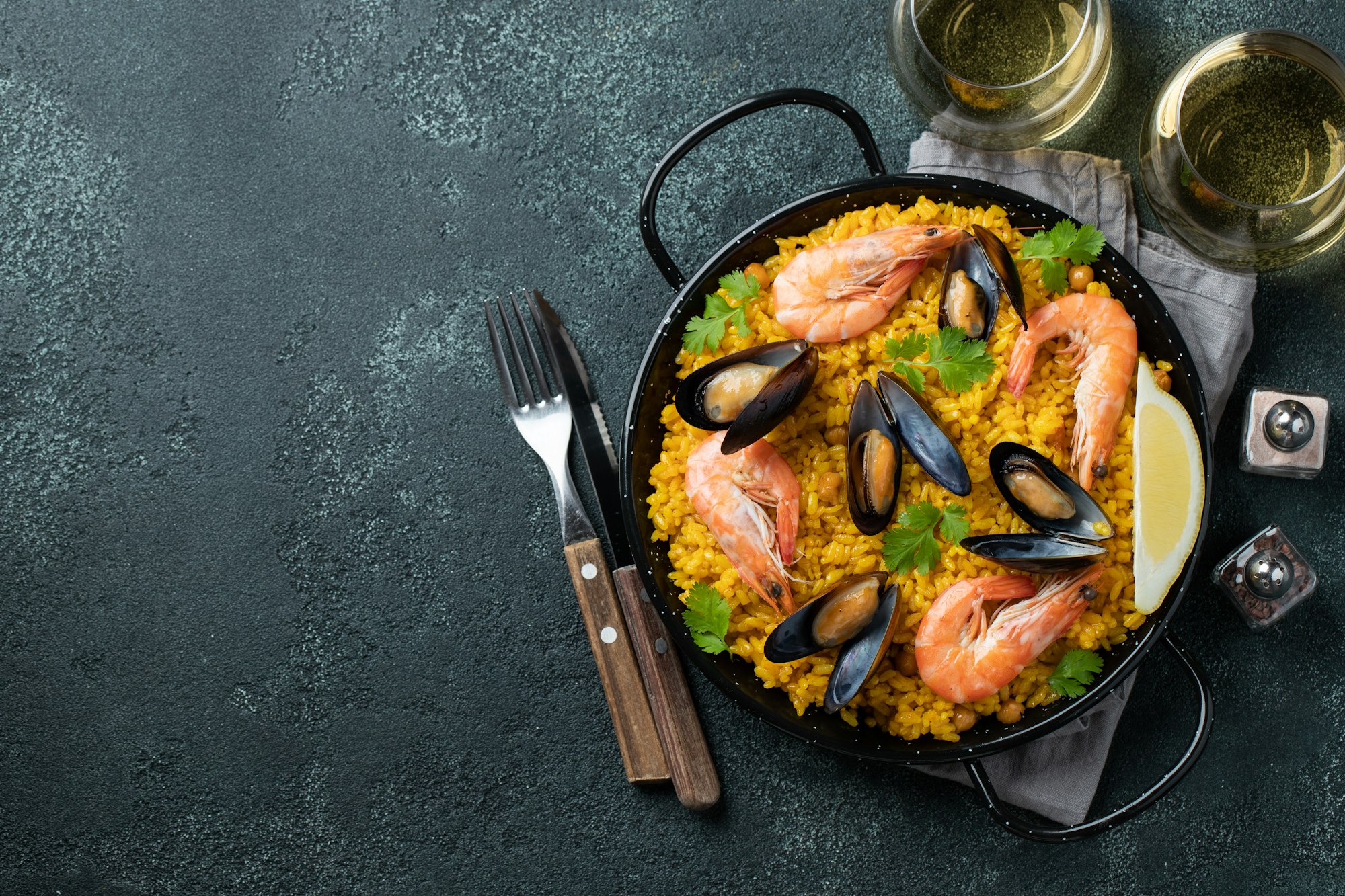 Plat traditionnelle Paella