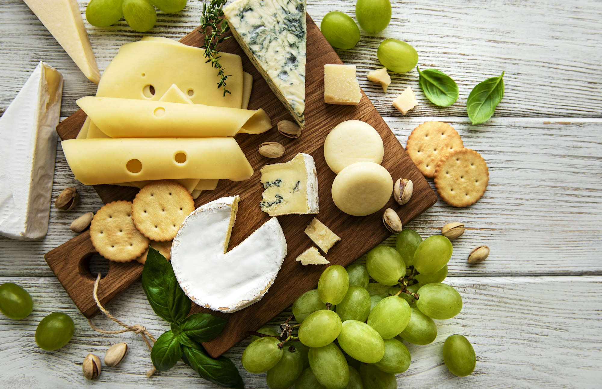 plusieurs sortes de fromages